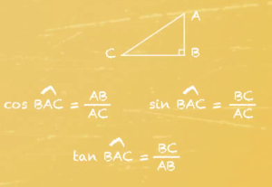 cosinus, sinus et tangente d'un angle aigu