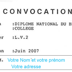 convocation au brevet